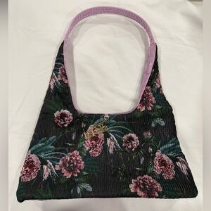 *SOLD* NaRaYa Floral Dark Green and Pink Women's Bag Hobo Style